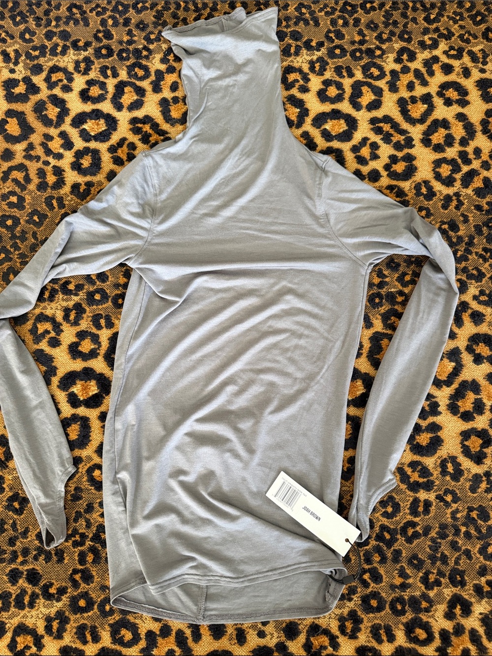 Joah Brown Lightweight Gray Turtleneck Top